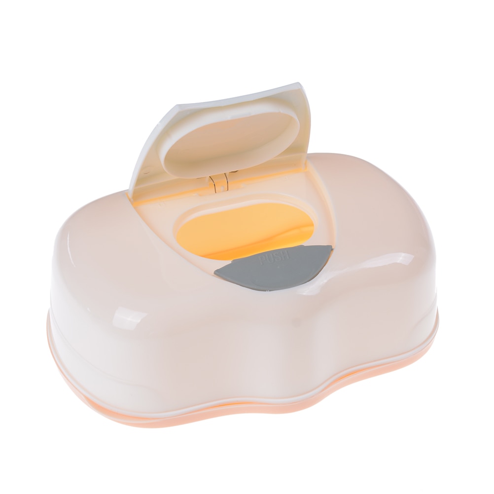 Wet Wipes Box Plastic Wet Tissue Baby Wipes Box Automatic Case Pop-up Design Tissue Case random color 200*120*80mm
